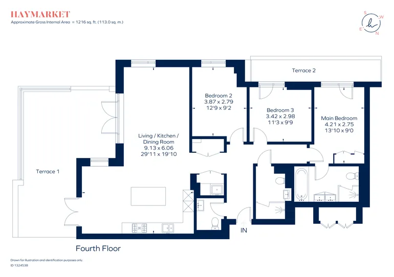 Floorplan 1 for Pinewood Gardens Teddington TW11