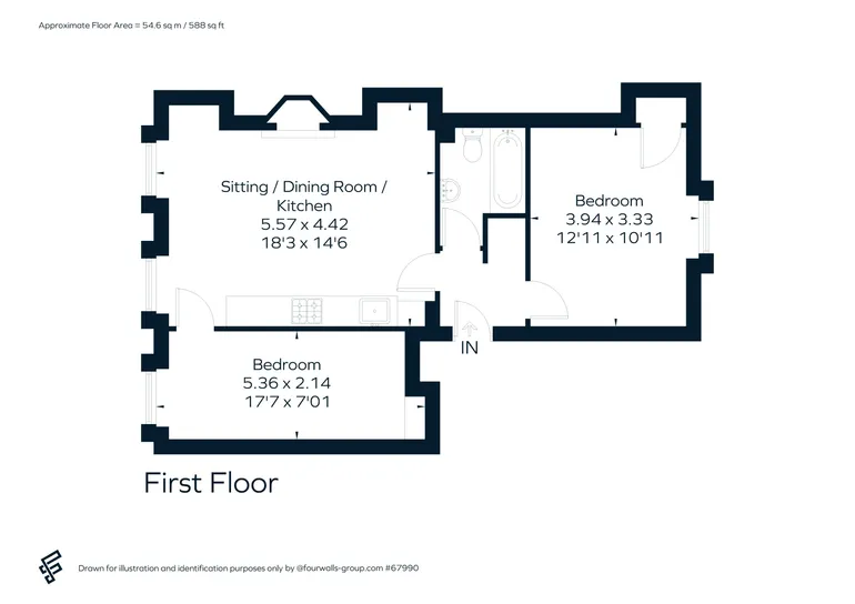 Floorplan 1 for Camden Crescent Bath BA1