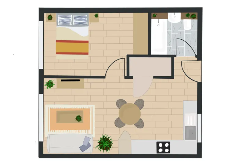 Floorplan 1 for Enclave Birmingham City, 149 Hurst St Birmingham B5
