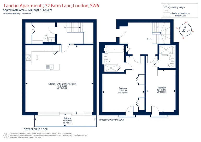 Floorplan 1 for Farm Lane London SW6