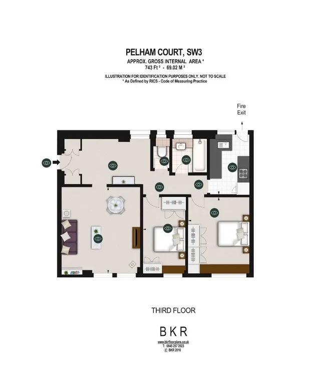 Floorplan 1 for Fulham Road London SW3