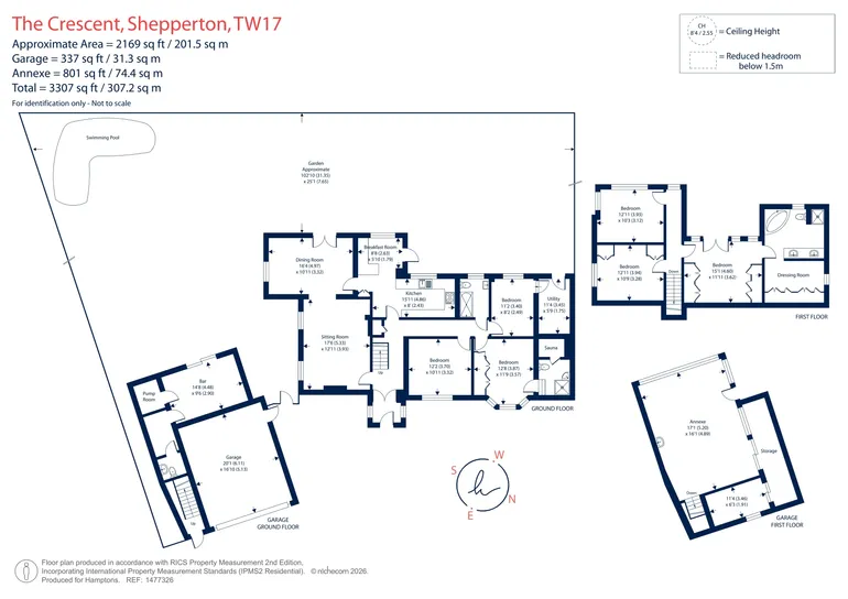 Floorplan 1 for The Crescent, SHEPPERTON, TW17