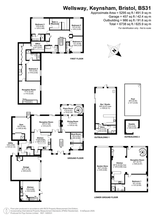 Floorplan 1 for Wellsway, Keynsham, BS31