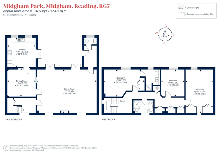 Floorplan 1 for Midgham Park, Reading, RG7
