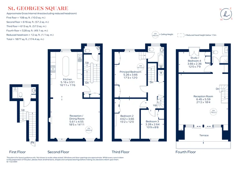 Floorplan 1 for St George's Square, London, SW1V