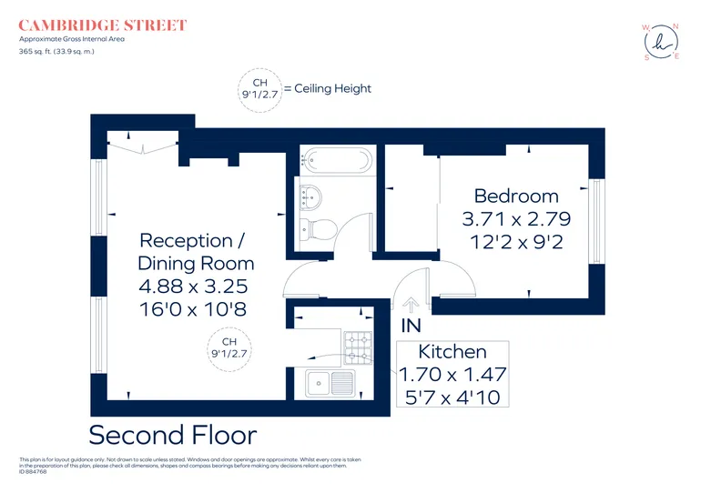 Floorplan 1 for Cambridge Street Pimlico SW1V