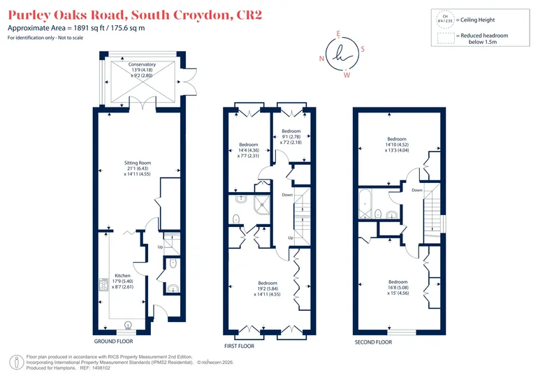 Floorplan 1 for Purley Oaks Road, South Croydon, CR2