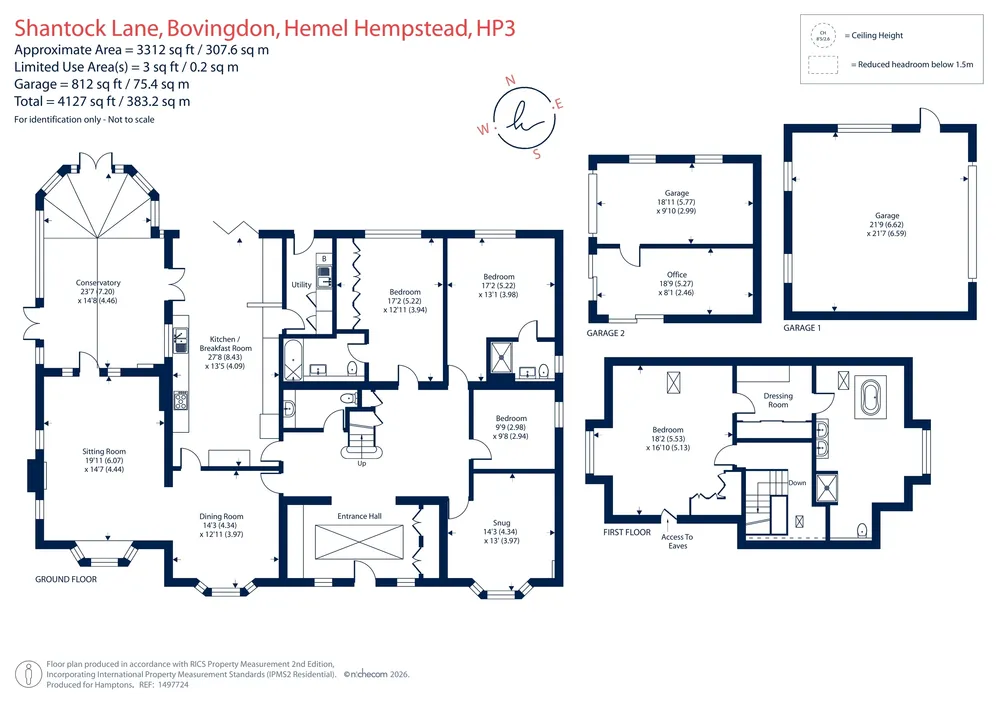 Floorplan for Shantock Lane, Hemel Hempstead, HP3