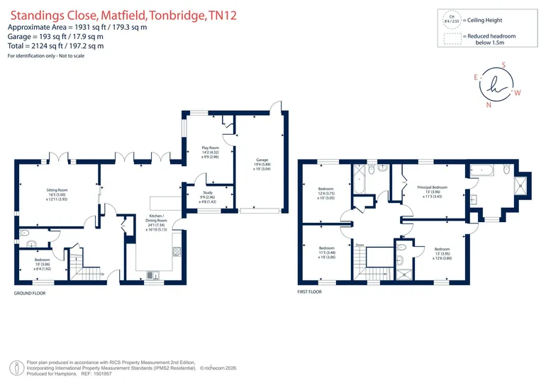 Floorplan 1 for Standings Close, Matfield, TN12