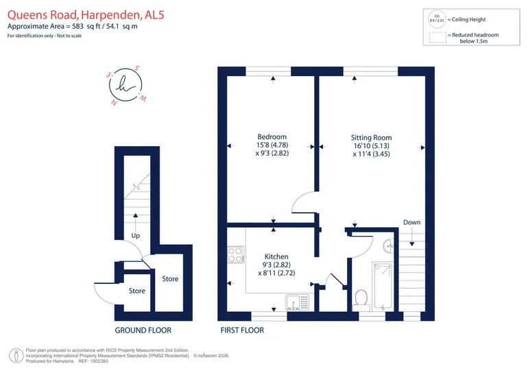 Floorplan 1 for Queens Road, Harpenden, AL5