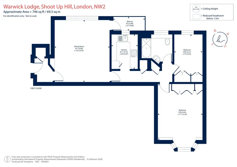Floorplan 1 for Shoot Up Hill London NW2