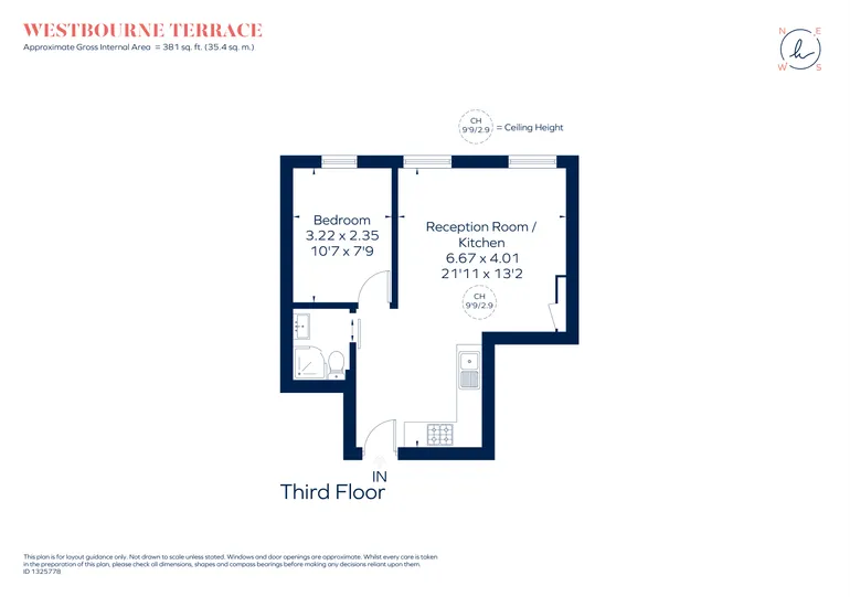 Floorplan 1 for Westbourne Terrace, London, W2