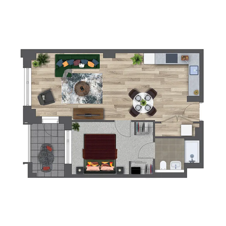 Floorplan 1 for Kooky Redhill, 1 Marketfield Way Redhill RH1