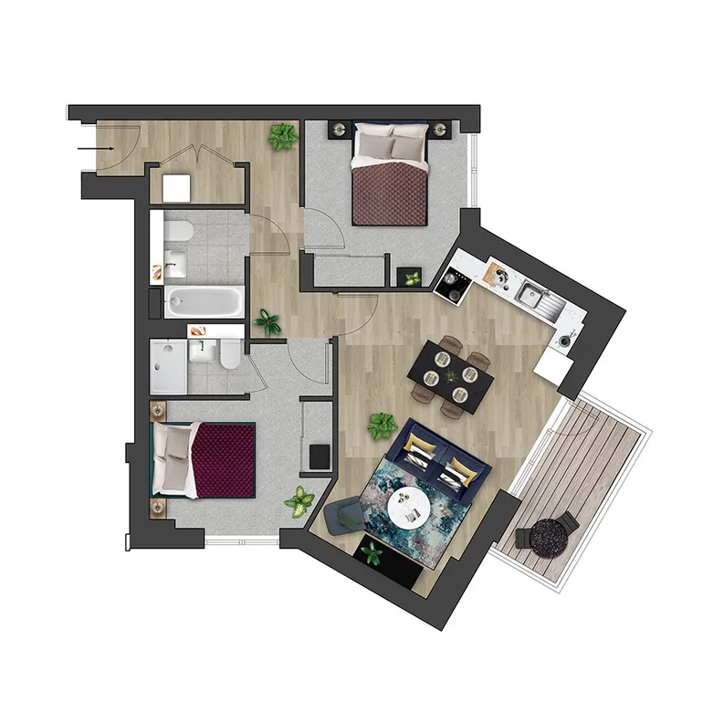 Floorplan 1 for Kooky High Wycombe, Desborough Road High Wycombe HP11