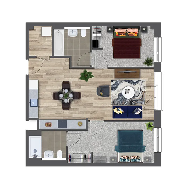 Floorplan 1 for Kooky Redhill, 1 Marketfield Way Redhill RH1