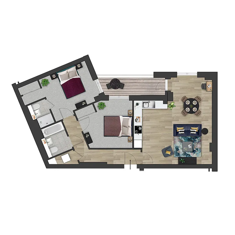 Floorplan 1 for Kooky High Wycombe, Desborough Road High Wycombe HP11