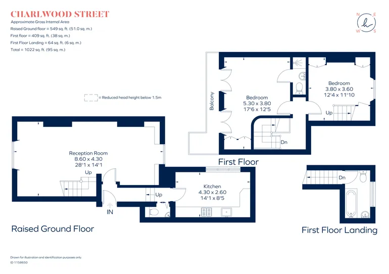 Floorplan 1 for Charlwood Street London SW1V