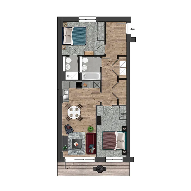 Floorplan 1 for Kooky Bishops Stortford, Sextons Road Bishops Stortford CM23