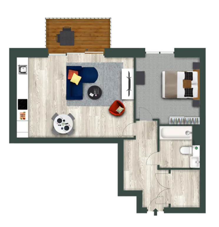 Floorplan 1 for Kooky Staines, 4 Fairfield Avenue Staines-upon-thames TW18