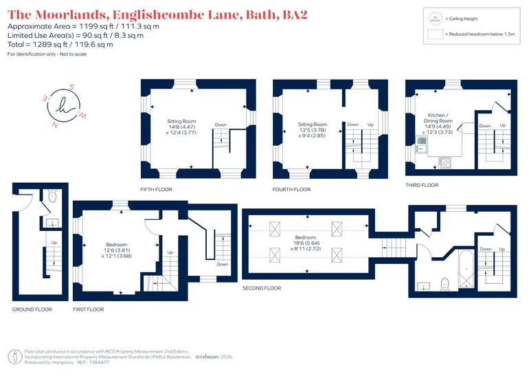 Floorplan 1 for Englishcombe Lane Bath BA2