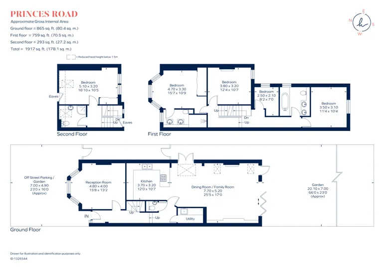 Floorplan 1 for Princes Road, SW19