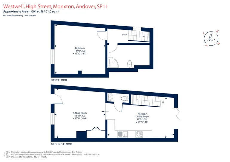 Floorplan 1 for High Street, Monxton, SP11