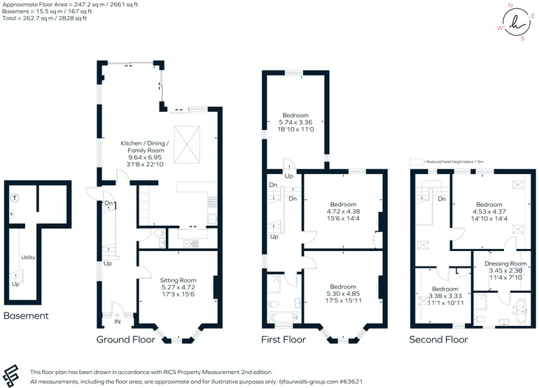Floorplan 1 for Burgh Heath Road, Epsom KT17