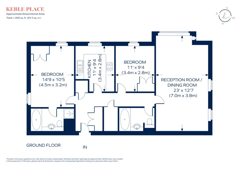 Floorplan 1 for Keble Place Barnes SW13