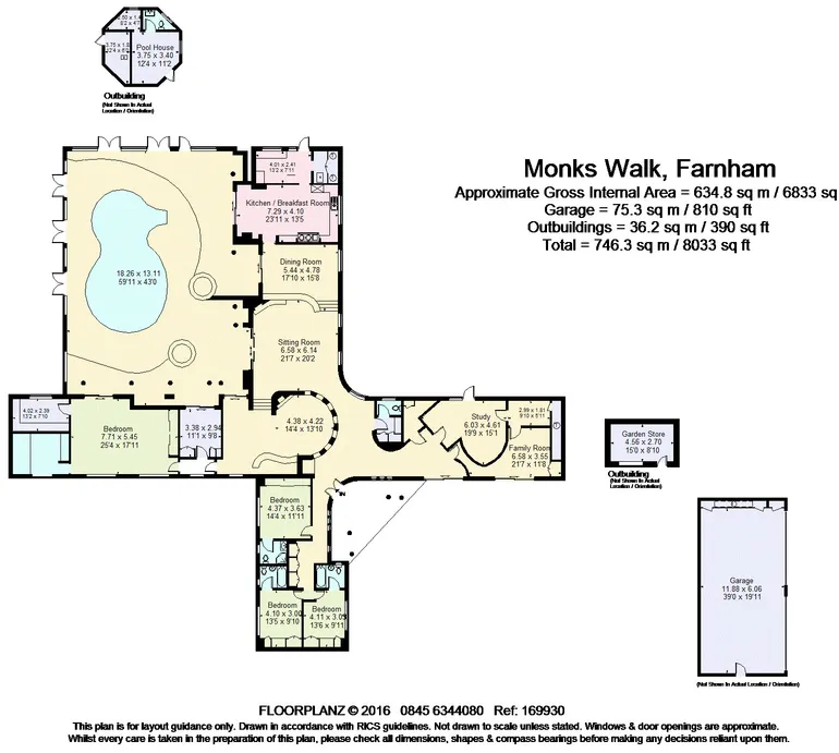 Floorplan 1 for Monks Walk Farnham GU9
