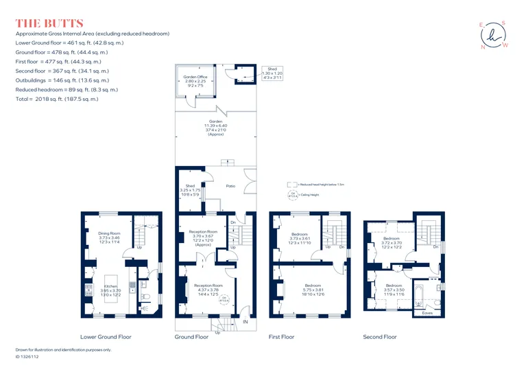 Floorplan 1 for The Butts, Brentford, TW8