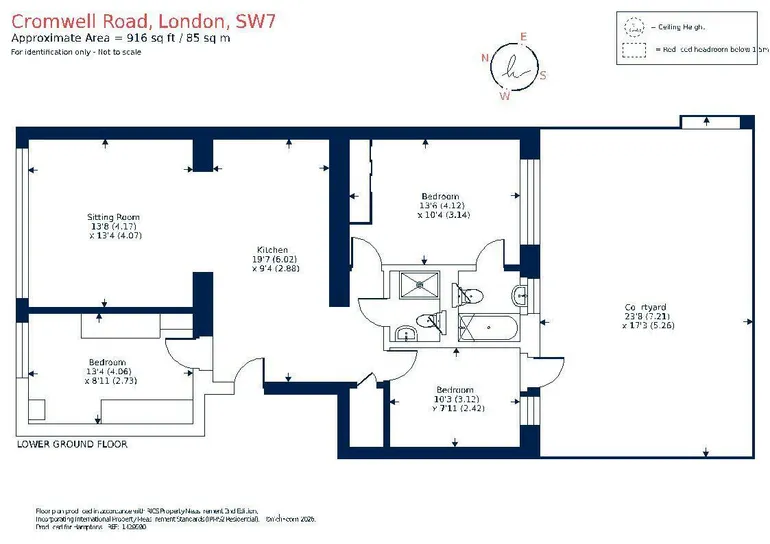 Floorplan 1 for Cromwell Road London SW7