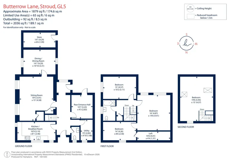 Floorplan 1 for Butterrow Lane, Stroud, GL5