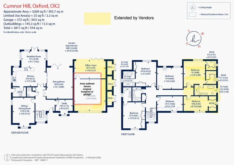 Floorplan 1 for Cumnor Hill, Oxford, OX2