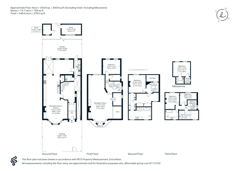 Floorplan for Hammersmith Grove, London, W6