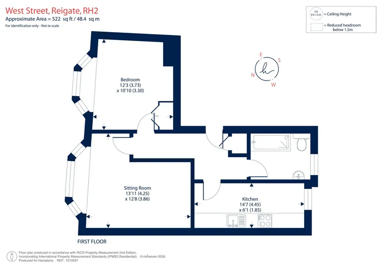 Floorplan 1 for West Street Reigate RH2