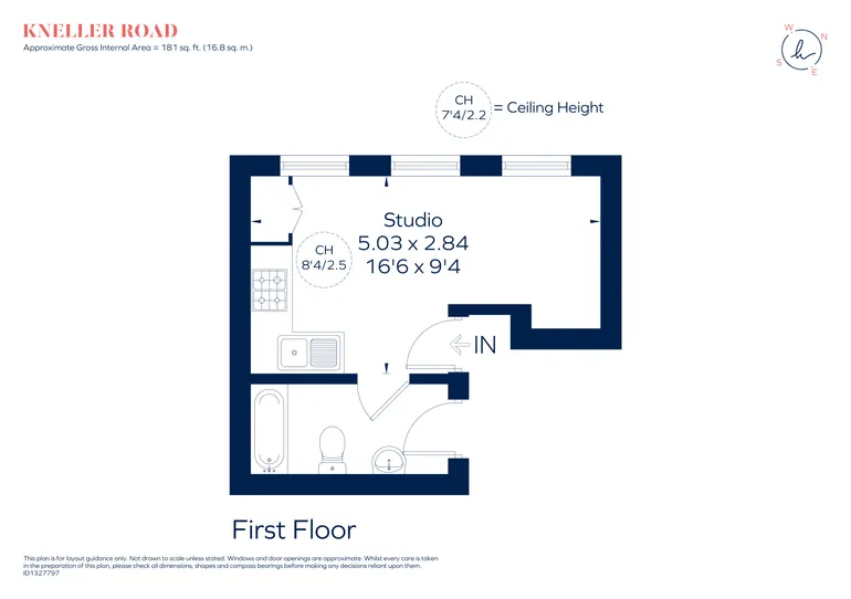 Floorplan 1 for Kneller Road, Whitton,  TW2