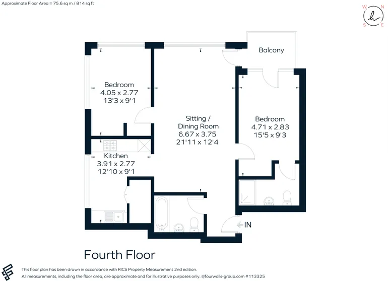 Floorplan 1 for Heschel Street Slough SL1