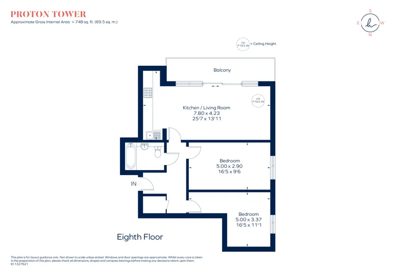 Floorplan 1 for 8 Blackwall Way E14
