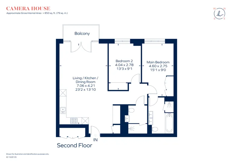Floorplan 1 for Pinewood Gardens Teddington TW11