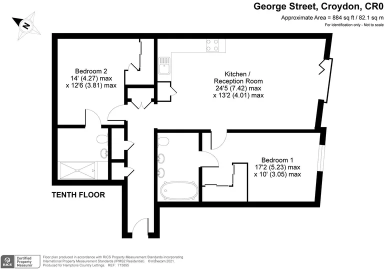 Floorplan 1 for Ten Degrees, Croydon
