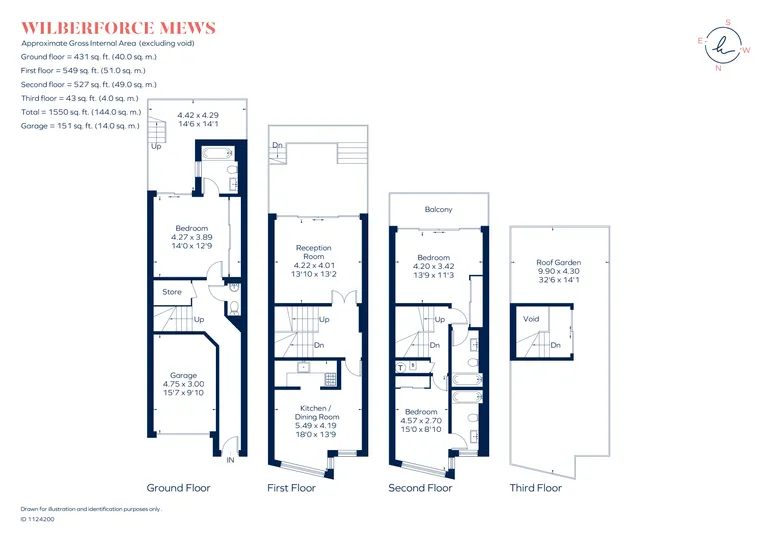 Floorplan 1 for Wilberforce Mews, SW4