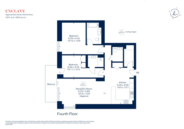 Floorplan 1 for Enclave, 101 Camley Street, Kings Cross, NW1
