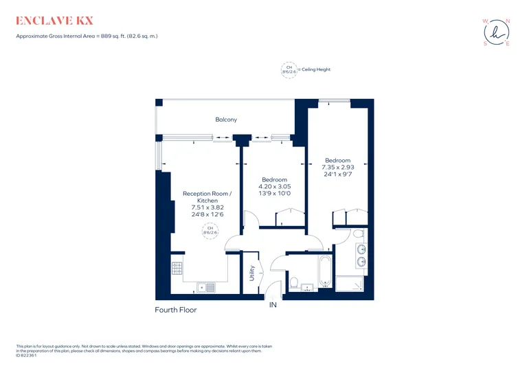 Floorplan 1 for Enclave, 101 Camley Street, Kings Cross, NW1