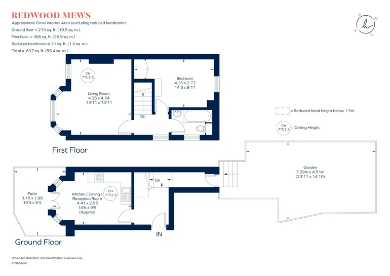Floorplan 1 for Redwood Mews London SW4