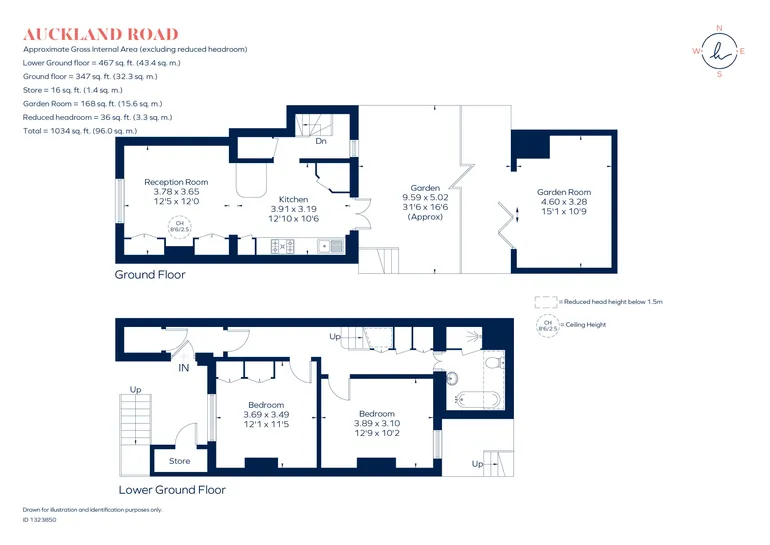 Floorplan 1 for Auckland Road, London, SW11