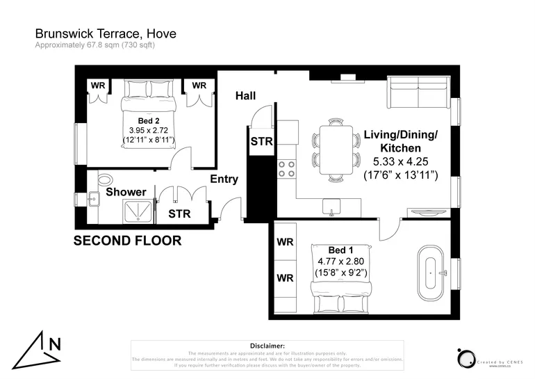 Floorplan 1 for Brunswick Terrace, Hove, BN3