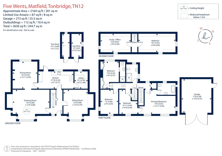 Floorplan 1 for Five Wents, Matfield, TN12