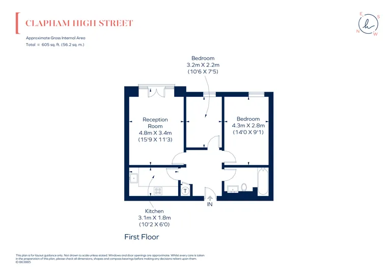 Floorplan 1 for Clapham High Street Clapham SW4