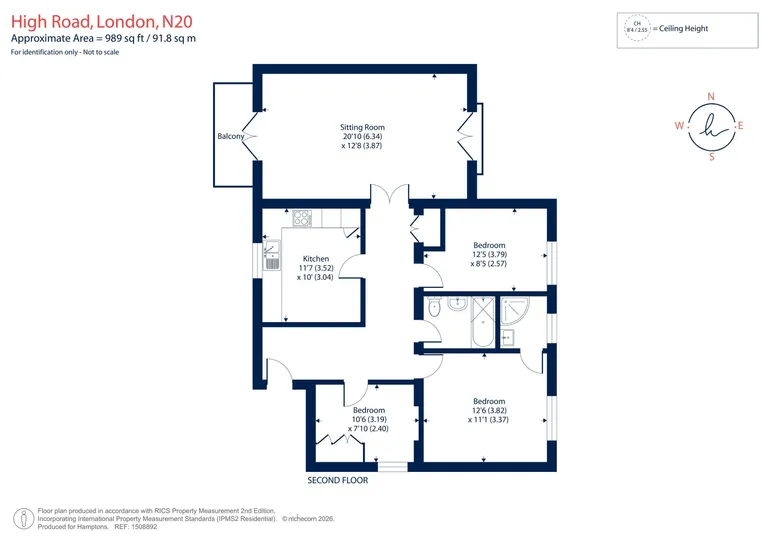 Floorplan 1 for High Road, Whetstone, N20