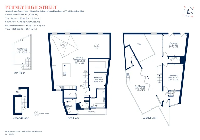 Floorplan 1 for Putney High Street, London, SW15